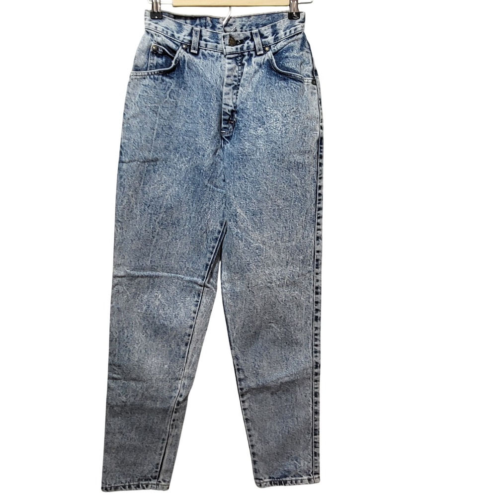 Vintage Levis 501 Acid Wash High Waisted Mom Jeans Womens Size 6